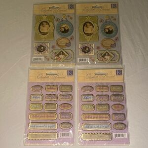 Hobby Lobby Scrapbook Stickers Garden Inspirational Words and Photo Collages NWT